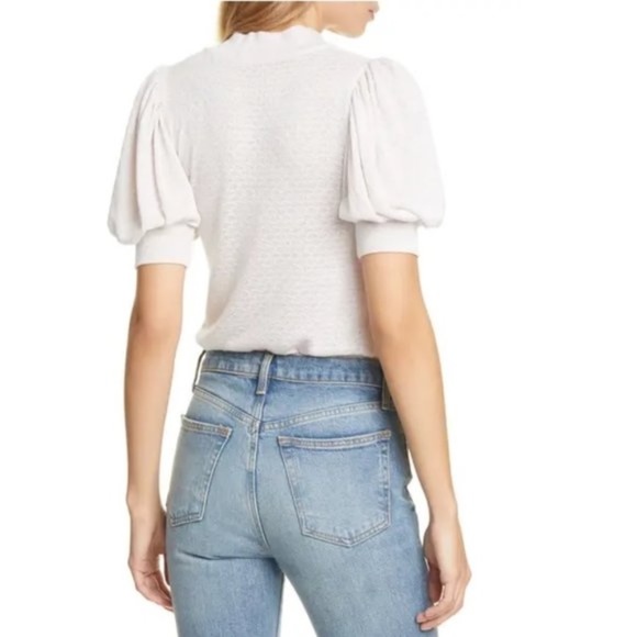 🆕Free People Good Luck Puffed Sleeve T-Shirt BNWT - Picture 2 of 7